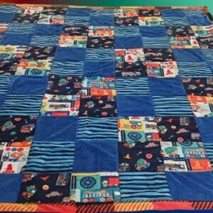 Kid's Construction Truck Quilt